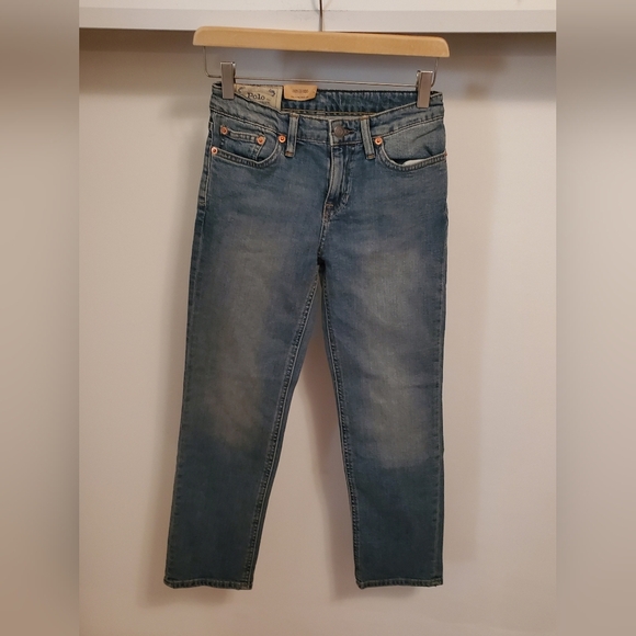 NWT Polo Ralph Lauren kid jeans. Slim fit. Faded blue. Size 10. - Picture 1 of 11